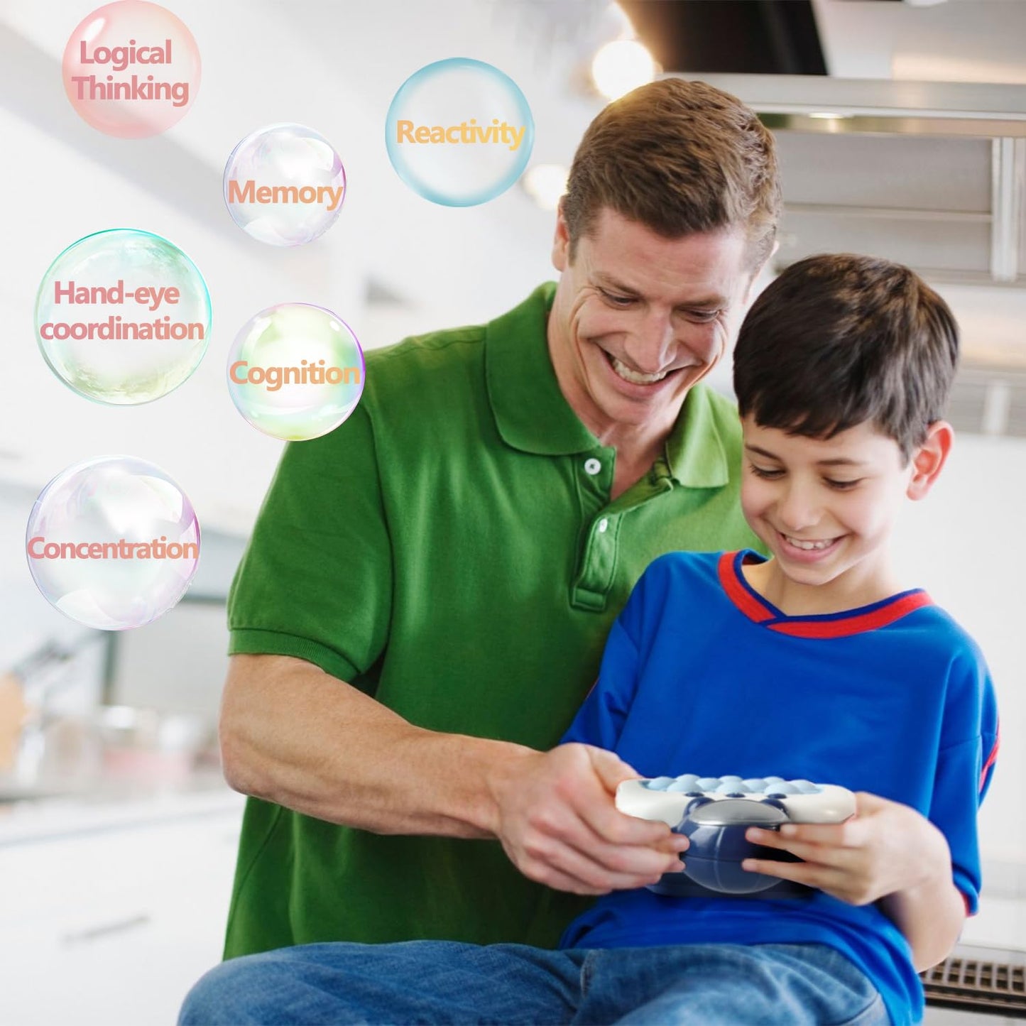 Pop The Target! Handheld Speed Pushing Game Machine: A Fun Multiplayer Game for Family. Fidget Game Toy for 6 7 8 9 10 11 12 Years Old Astronaut