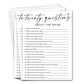 Wybgno Wedding Shower Games Cards, Twenty Questions About The Bride, Bridal Shower Games 25 Guests, Engagement Party Wedding Gam