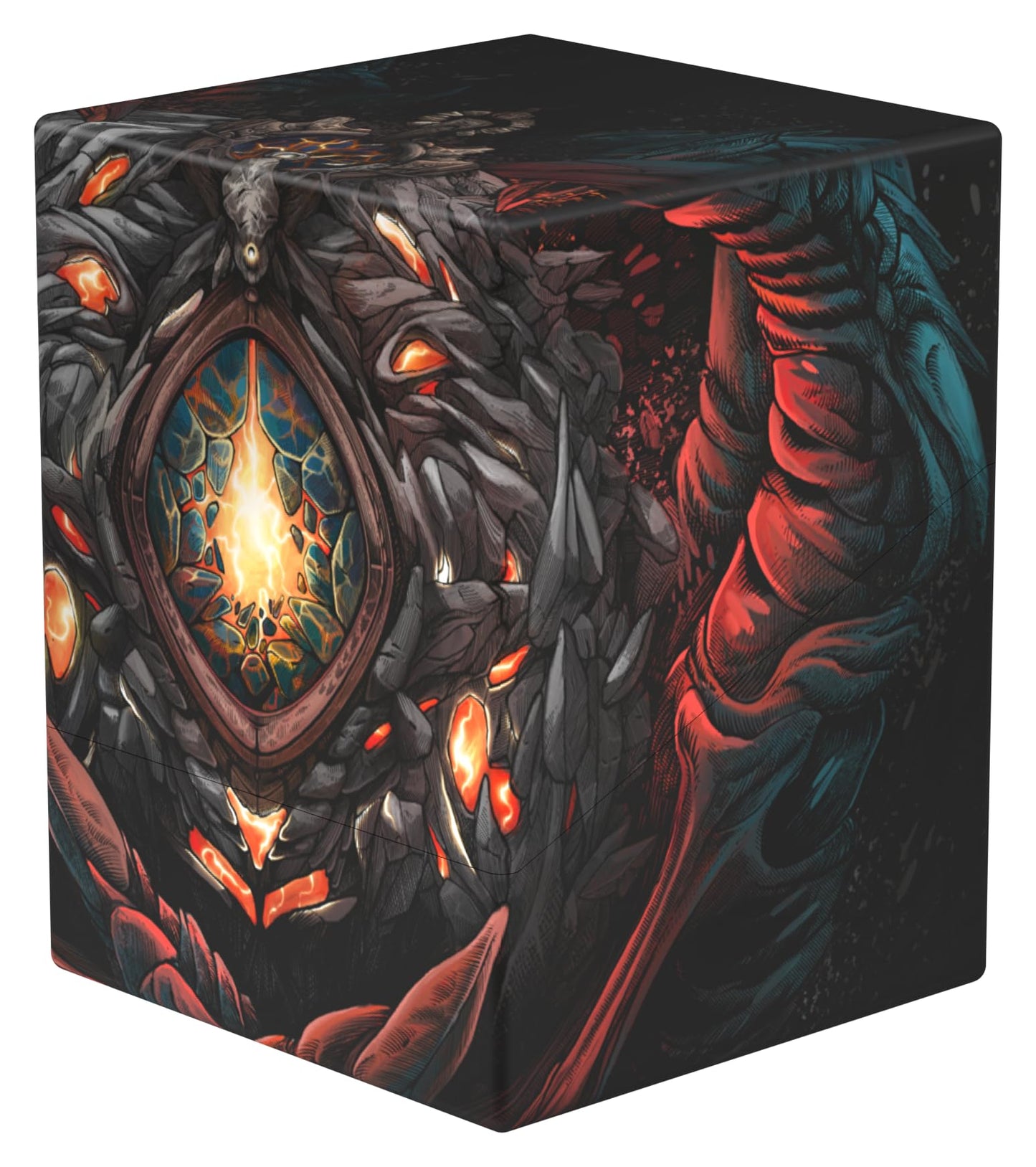 Ultimate Guard RTE Boulder 100+ - Magic: The Gathering Mox Jasper - Blue - 78% Renewable Resources - Model UGD011585