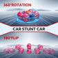 Waterproof RC Cars for Kids with LED Lights, Remote Control Car for Boys Age 4-7 8-12 4-8, Amphibious 4WD Stunt Car Swimming Poo