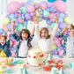 Pastel Balloons Arch Garland Kit, Pastel Pink Purple Blue Yellow Green Party Balloons, Pastel Rainbow Balloons Garland For Girls