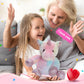 CozyWorld Recordable Unicorn Plush Toy, 12.5" Soft PP Cotton, Voice Messages, Birthday Gift for Kids