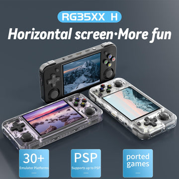 Rg35Xx H Retro Handheld Game Consoles Rg35Xxh Retro Gaming Console With 64 Tf Card 3300Mah Battery Linux System 3.5-Inch Ips Scr