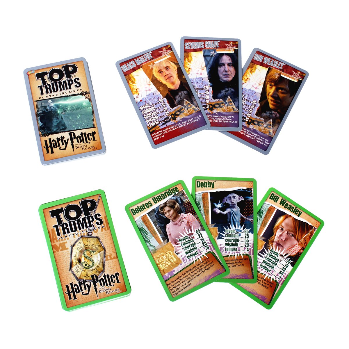 Slytherin Top Trumps Collector'S Tin Card Game,Harry Potter Slytherin Tin