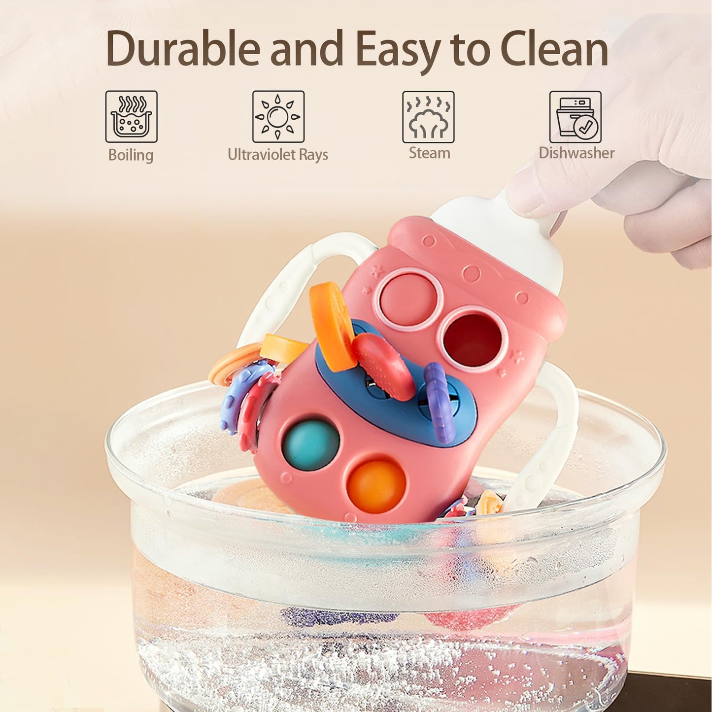 Igolfluck Montessori Toys For 1 Year Old, Sensory Toys For Toddlers 1-3, Food Grade Silicone Pull String Activity Toy, Travel To