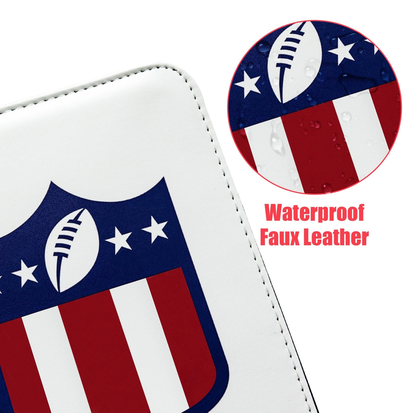 400 Pockets Football Card Binder for Football Trading Cards Portable Waterproof Storage Bag with Removable Sleeves for Sports Cards Collectors