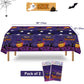 WERNNSAI Halloween Tablecloths 2 PCs - Halloween Party Tablecloth Halloween Plastic Tablecloth 108 x54    Disposable Tablecloth