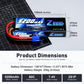 Zeee 7.4V 2S Lipo Battery 5200mAh 80C Hard Case Battery with EC3 Plug for 1/8 1/10 RC Vehicles Car RC Buggy Truggy RC Airplane D