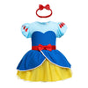 Snow Baby Girls Costume For Infant Romper Onesie Babysuit Birthday Christmas Halloween With Headband 12-18Months(K28-95)