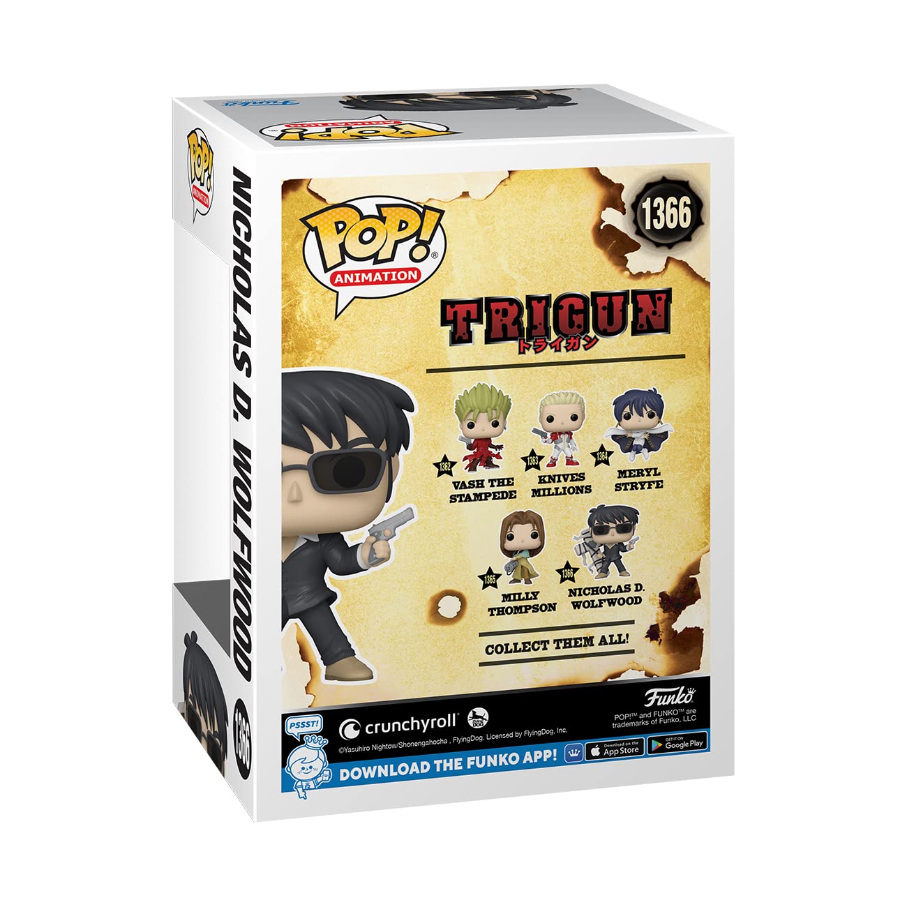 Funko Pop! Animation: Trigun - Nicholas D. Wolfwood - Collectable Vinyl Figure - Gift Idea - Official Merchandise - For Kids & Adults - Anime Fans - Model Figure For Collectors And Display
