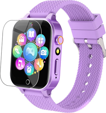 Smart Watch For Kids Girls Age 3-12 With 26 Puzzle Games Hd Video Camera Touchscreen Music Player Learning Cards Storybook Pedom