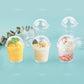 Auear, Mini Coffee Cups Keychain With Dome Lids Miniature Cup For Plastic Doll Dollhouse Diy Decoration Craft (20 Pack)