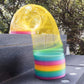 Liberty Imports 6 Jumbo Rainbow Coil Spring - Giant Classic Novelty Toy, Big Fun Large Magic Walking Magic Spring for Fidget and