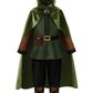 Relibeauty Kids Archer Costume Boys Girls Hunter Costume With Cape,Green,160