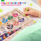 Uiseba Dinosaur Mini Magnetic Color And Number Maze Montessori Toy For Ages 3 4 5, Toddler Busy Board, Educational Preschool Lea