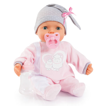 Bayer Design My Piccolina 15 Interactive Baby Doll, Pink, 38cm
