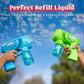 Joyin 32 Oz Bubble Solution Refills (Close To 1L/ 2.5 Gallon), Concentrated Solution For Bubble Machine, Wands, Blower, Easter (Yellow)