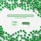 72 PCS Metallic Green Bead Necklaces, 33 Inch 7 mm Mardi Gras Beads Bulk Round Beaded Necklaces Costume Necklace for Mardi Gras