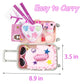 Bnuzeiyi 17Pcs 18 Inch Girl Doll Clothes And Accessories Doll Accessories Travel Play Set With Travel Pillow Camera For 18 Inch Dolls Gift For Girls