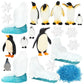 Onest 21 Pieces Mini Penguin Figurines Toy Set Realistic Arctic Animals Toys Penguin Cake Toppers Polar Small Penguin Figures Fo