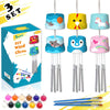 HOSKO 3-Pack DIY Wind Chime Kits for Kids - Arts & Crafts, Wood, White, Ages 3-12, Birthday & Holiday Fun