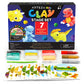 ARTEZA Kids Air Dry Clay, 42 Bars, Dinosaur Modeling Clay Kit, 14 Mini-Stages, 14 Googly Eyes, 3 Glitter Glues, 1 Craft Tool, 7 