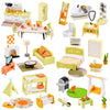 Giant Bean 85Pcs Wooden Plastic Dollhouse Furniture Set For 6 Rooms, Modern Dollhouse Accessories Pretend Play Furniture Toys Gi