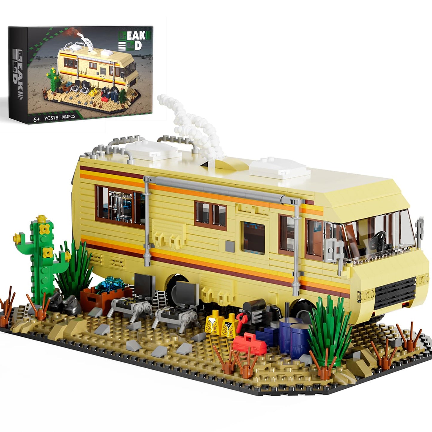 Breaking RV Adventure Building Set  MOC Upgraded Classic Scene  Compatible with Lego for mature-themeds  for mature-themeds and Avid Fans