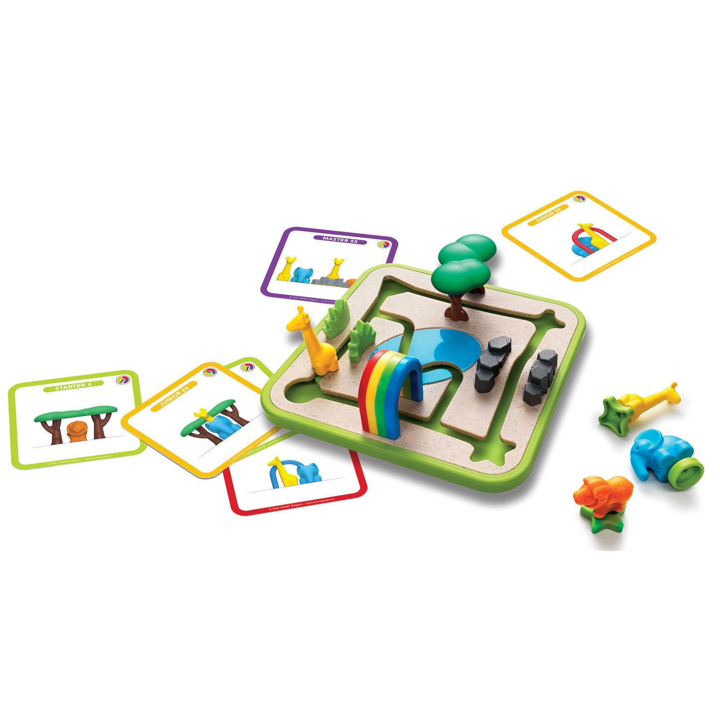 SmartGames Safari Park Jr. Preschool Puzzle Game with 60 Challenges for Ages 3 and Up