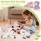 Tezituor 6 Pcs Sheep Stuffed Animals Set  8 Inch Cute Stuffed Lamb Plush Toy for Birthday Party  Plush Sheep Lamb Toy Bulk for Boys Girls