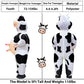 Camlinbo Child Inflatable Halloween Costume Cow For Kids Boys Girls Full Body Blows Up Halloween Costumes Cosplay Party
