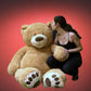 Big Plush Giant 5 Foot Customizable Teddy Bear Hand-Stuffed In Usa, Personalized & Ready To Hug In Big Box