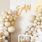 Double Stuffed Cream Beige Balloons, Pastel Beige Balloon Arch,18 12 10 5 Inch Double Stuffed Cream Beige Balloon Different Size