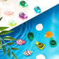 Deekin 24 Pieces Turtle Bath Toy Baby Rubber Water Squirting Turtle Toy Bulk Cute Sea Life Animal For Kid Toddler Bathtub Summer