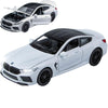 ERBADIHAGO BMW M8 1/32 Metal Toy Car with Light & Sound, White, Pull Back, 15×7×4.5CM