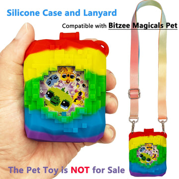 Silicone Cover Case For Bitzee Magicals Interactive Toy Digital Pet And Case, Protective Skin Sleeve For Bitzee Magicals Virtual Electronic Pets Accessories(Case For Bitzee Magicals Pet) (Multicolor)