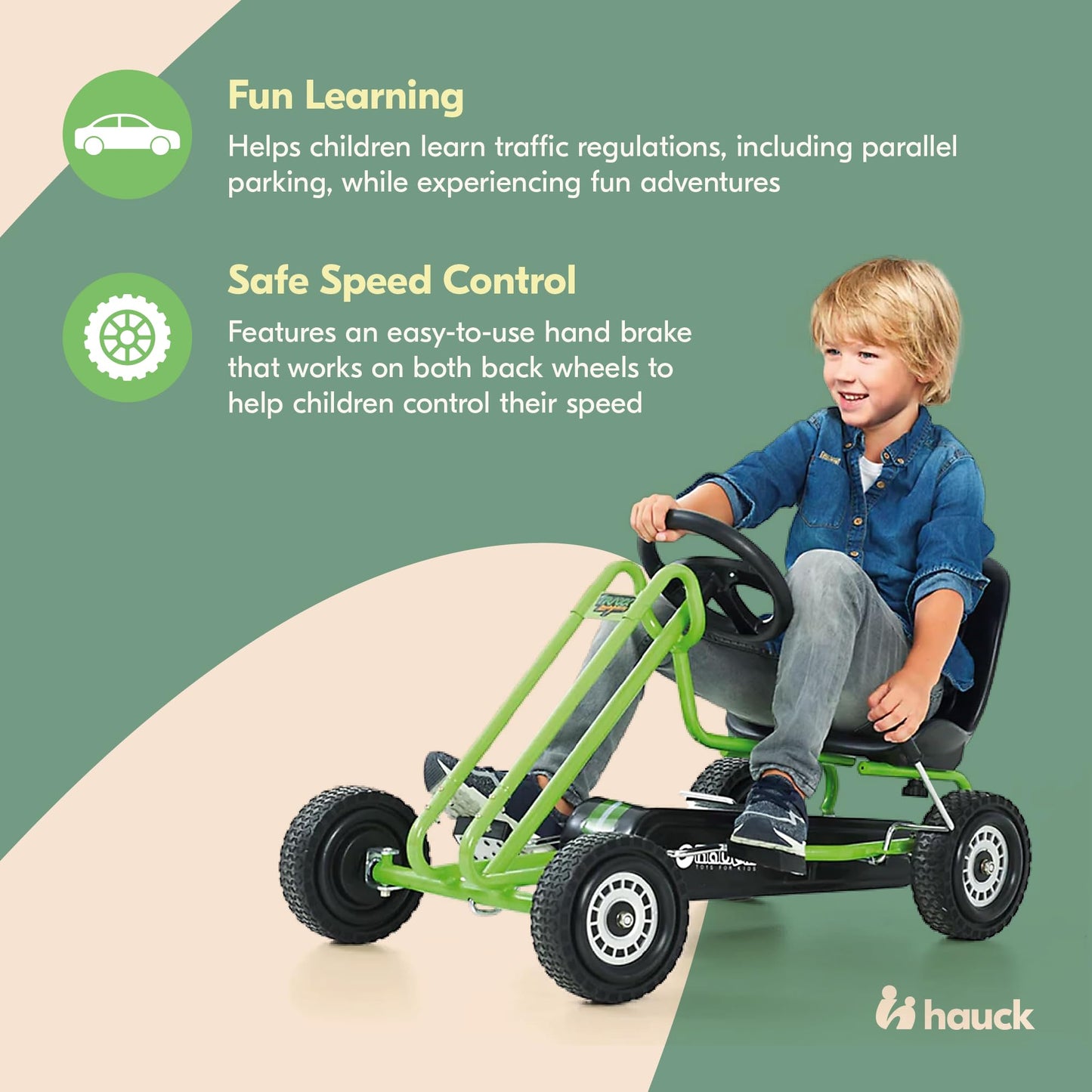 hauck racing Hauck Lightning Ride-On Pedal Go-Kart Green