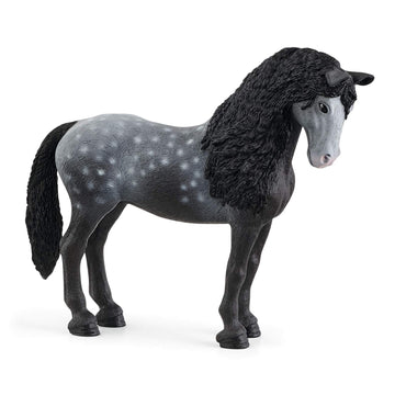 Schleich Horse Club Pura Raza Española Stallion Mare Figurine - Detailed Horse Toy With Dappled Gray Coat, Durable For Education And Imaginative Play For Boys And Girls, Gift For Kids Ages 5+