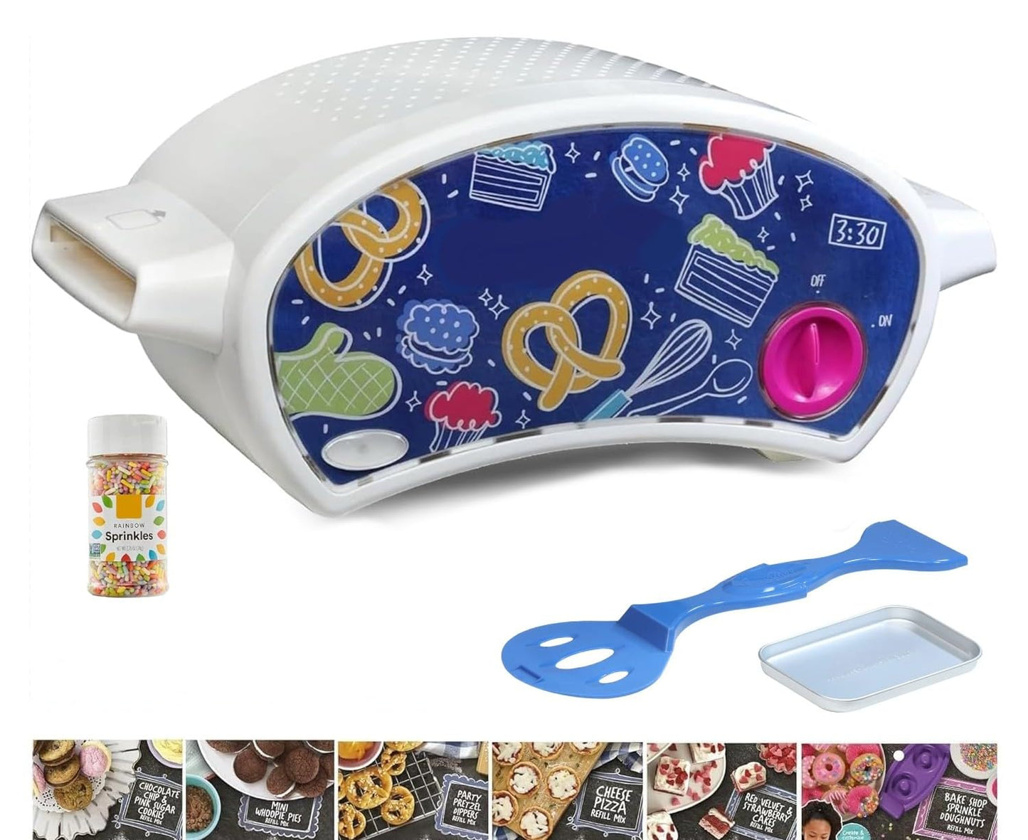 Ultimate Easy Bake Baking Bundle for Kids - Oven, 6 Mixes & Rainbow Sprinkles for Ages 8+