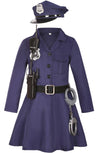 Cifitery Police Officer Costume For Kids Navy Blue Police Costume For Girls Carrer Day Police Dress Up Halloween Gifts