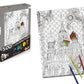 St. Basil'S Cathedral 500 Piece Coloring Jigsaw Puzzle + 6 Markers