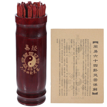 UPKOCH Chinese Fortune Telling Sticks, Chinese Divination Sticks I Ching Fortune Telling Sticks with Book Kau Chi- Sticks Chien