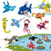 BRAITEN 12 Pack Party Favors Building Blocks,36 pcs Ocean Animal Blocks Set,Perfect for Classroom Prizes, Birthday Party, Easter