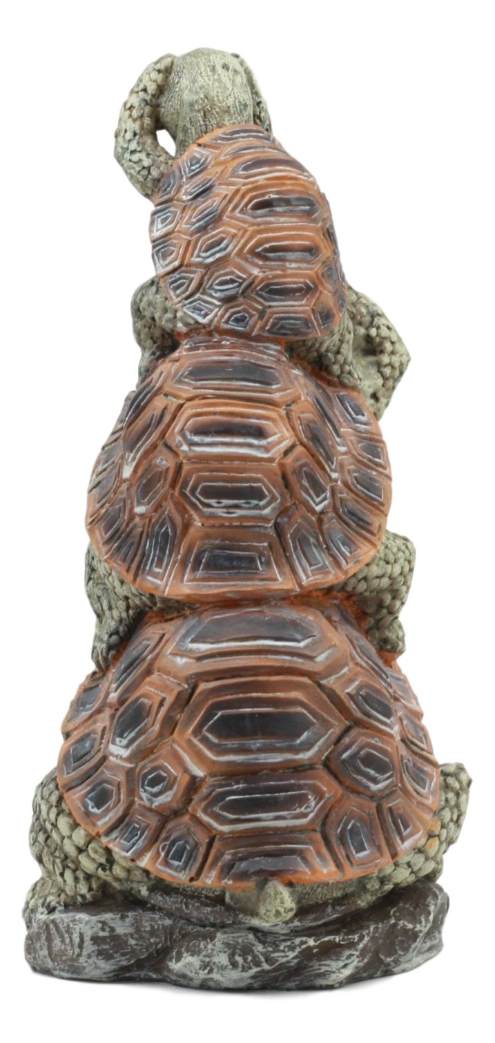 Gifts & Decor Ebros Whimsical Acrobatic See Hear Speak No Evil Turtles Totem Statue Stacked Wise No Evils Sea Turtles Figurine Animal Collectible