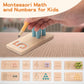 Twefex Montessori Counting Toys For Toddlers | 3 In 1 Wooden Peg Board And Montessori Counting Beads Math Toys For Kids Age 3 4