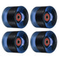 PATIKIL 60mm Longboard Wheels with Bearings ABEC9, 4 Pack Street Wheels for Skateboards Cruiser Wheel Replacement 80A, Clear Bl