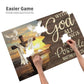 Christian Jigsaw Puzzles 1000 Pieces for Adults, Ocean Cross & Matthew 19:26 with God All Things are Possible, Inspirational Bea