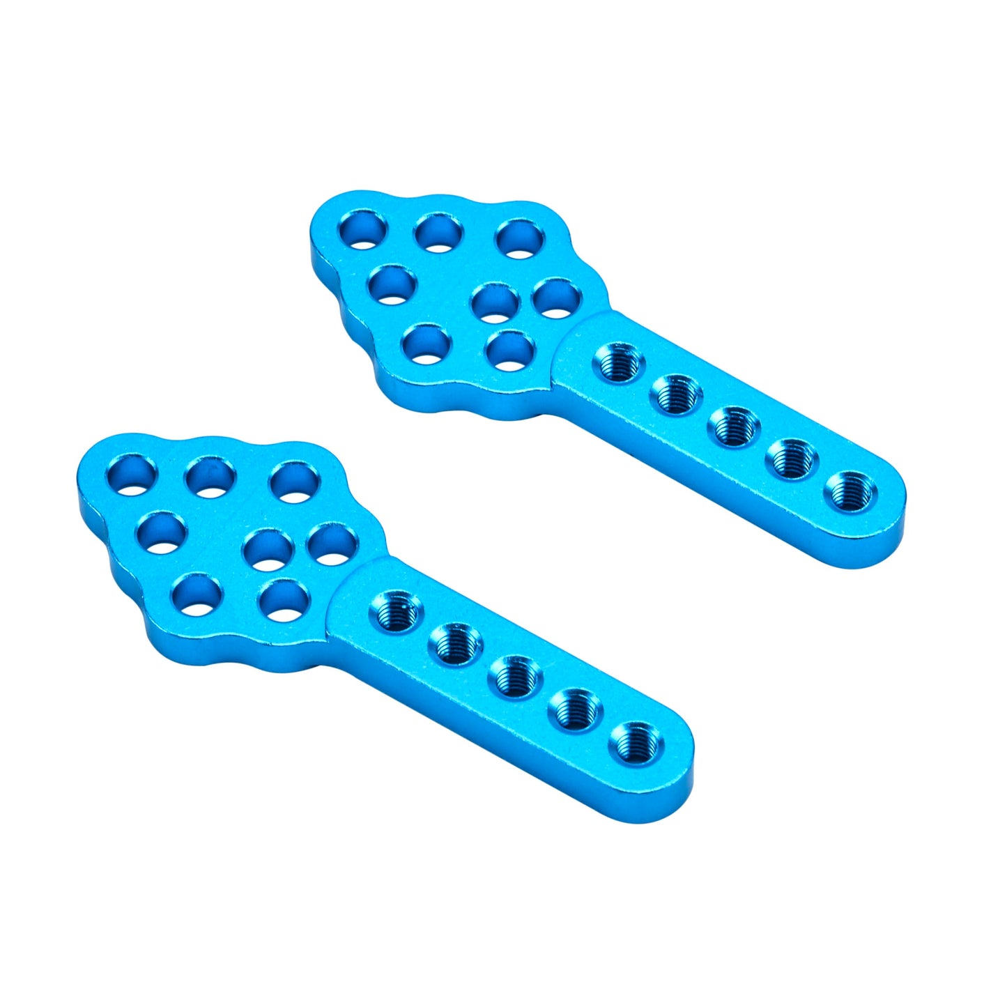 Fpvdrone Cnc Metal Rc Car Shock Absorber Mount Adjust Height Angle Stand For Axial Scx10 90046 D90 D110 Rc Crawler Car (Blue)