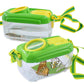 Pomiku Bug Collection Box With Magnifying Glass For Kids, 2Pcs Bug Habitat For Boys And Girls Age 3 4 5 6 7 8, Green
