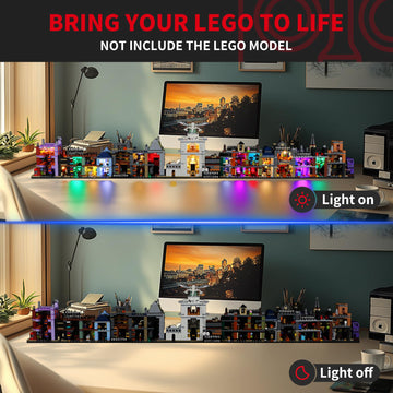Briksmax 2.0 Light Kit For Lego-76444 Diagon Alley Wizarding Shops -Innovative Led Lighting Kit Compatible With Lego Harry Potte